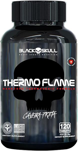 Black Skull Thermo Flame Caveira Preta